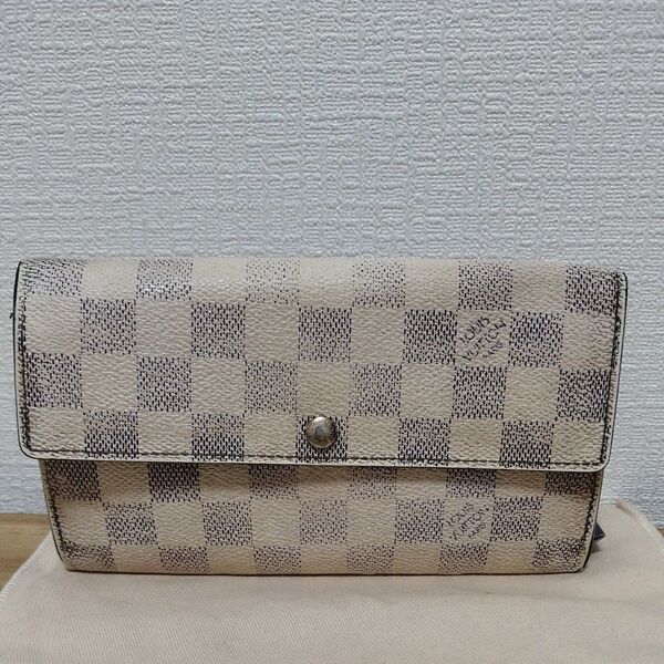 LOUIS VUITTON ルイヴィトン ダミエ アズールポルトフォイユサラ 長財布 CA0076