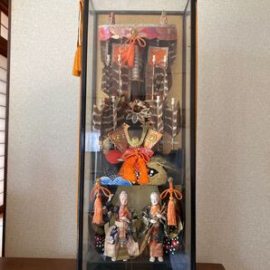 五月人形 兜飾り ガラスケース入り