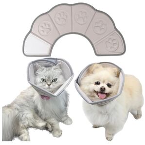 エリザベスカラー 犬 猫 去勢手術 傷舐め防止 傷口保護 軽量 やわらかい LL