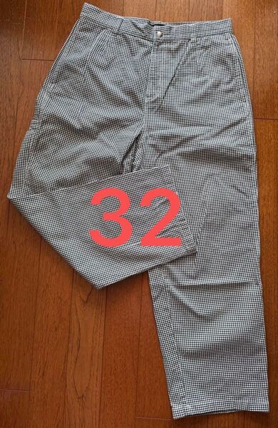 Stussy WORKGEAR TROUSER TWILL 32 チノパン ワークパンツ 千鳥格子