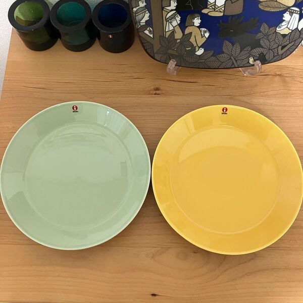 イッタラ ティーマ 21㎝ セラドングリーン/ハニー 2枚セット