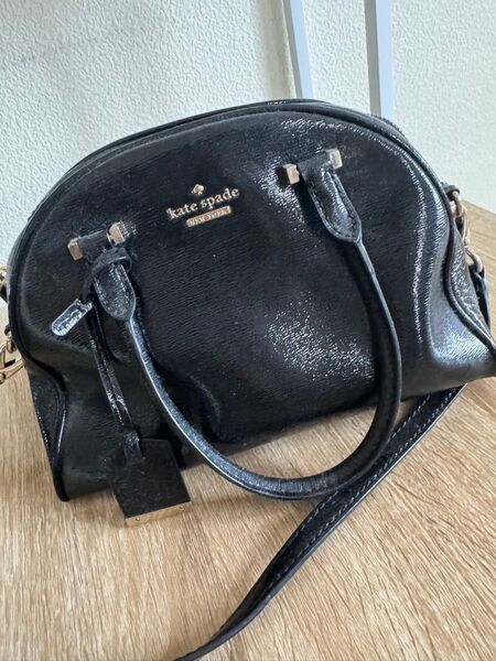 期間限定出品 ケイト・スペード エナメル 2way ボストンバッグ ショルダーバッグ kate spade