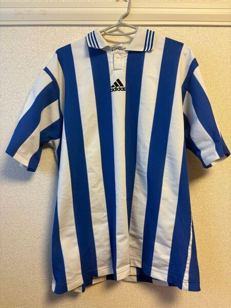 オールドadidas フットボールシャツ90s 万国旗タグ