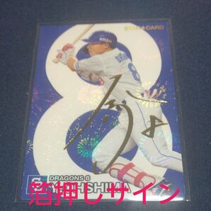 最終価格 プロ野球チップス2024 大島洋平 サインカード
