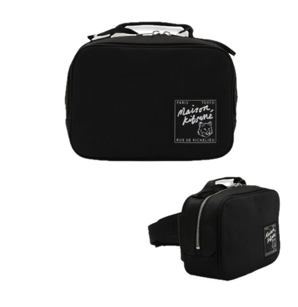 新品未開封 メゾンキツネ ウエストバッグ MAISON KITSUNE The Traveller ボディバッグ