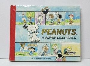 洋書 『PEANUTS A POP-UP CELEBRATION』 ハードカバー ピーナッツ SNOOPY スヌーピー POP-UP絵本 2004年発行 当時チラシ付※未使用/直輸入