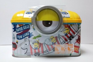 絶版品 日本限定品 Minions ミニオンズ ハンドケース/ミニオン 2018ver. 手提げ缶 ゴーグル型バックル付き 6面プリント※未開封品/未使用品