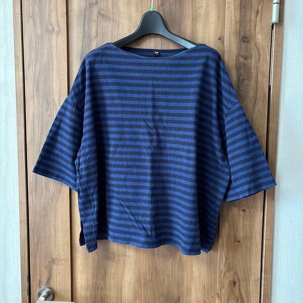 ユニクロ Tシャツ カットソー ボーダー XL