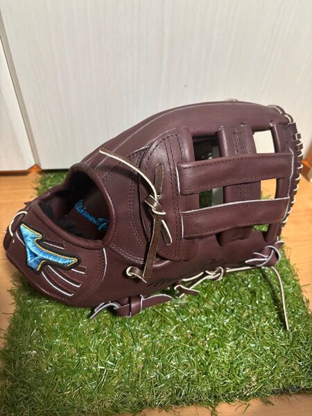 硬式用 上林モデル ミズノプロ ダイバーシティブルー 外野手 ミズノ グローブ グラブ オーダーグラブ