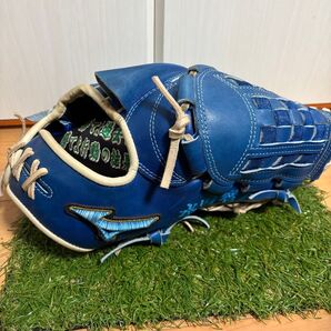 日本製 波賀ジャパン ミズノプロ ダイバーシティブルー 投手 ミズノ グラブ グローブ オーダー ミズノプロ