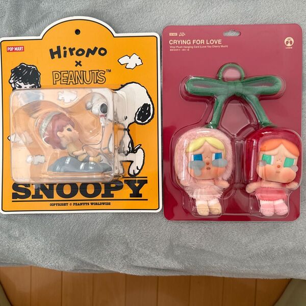 POP MART HIRONO × SNOOPY, CRYBABY Crying クリアマグネット