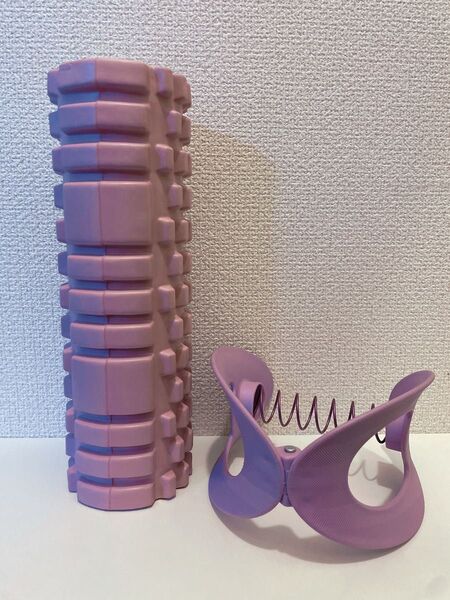 フォームローラー&マッサージ器具 2個セット パープル