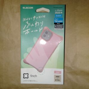 iPhone 12 mini ハイブリッドケース ピンク ふんわりホールド ELECOM 四隅にエアクッションを配置