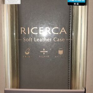 ELECOM iPhone 12 mini レザーケースRICERCA Coronet手帳型 グリージョ ジャケットに美しく収まる