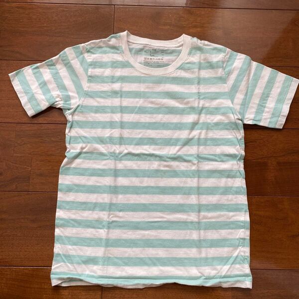 キッズ Tシャツ カットソー ボーダー 半袖 150cm 無印良品