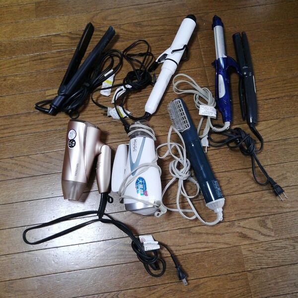 ヘアドライヤー&ヘアアイロン ジャンク品 計7点 まとめ売り
