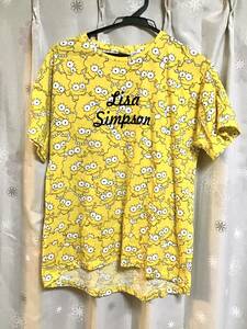  хорошая вещь [Zara Girls/ Zara девушки ] Simpson z короткий рукав футболка /164cm(13/14)*Lisa Simpson*THE SIMPSONS*USED