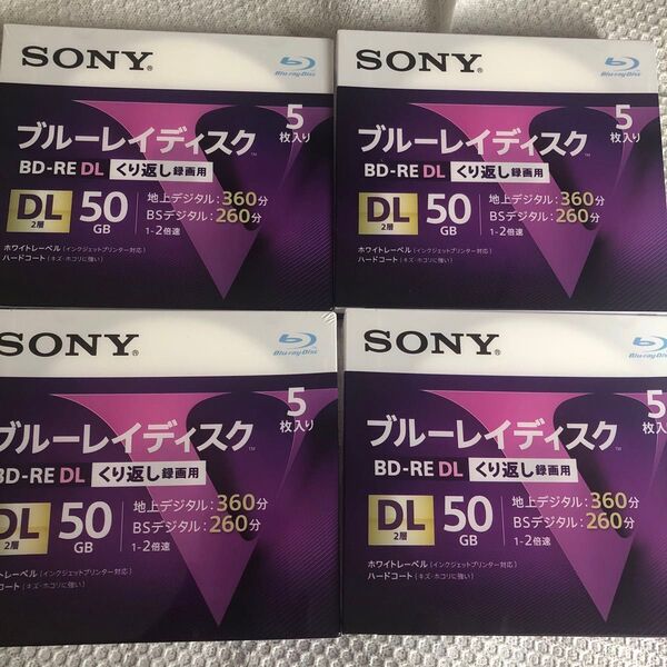 録画用BD-RE DL 2倍速 5枚 5BNE2VLPS2 ×4個 計20枚