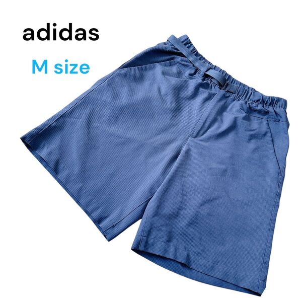 adidas M ショートパンツ ハーフパンツ Dカン付 刺繍ロゴ ジム スポーツ アウトドア ジャージ ハーフパンツ 黒