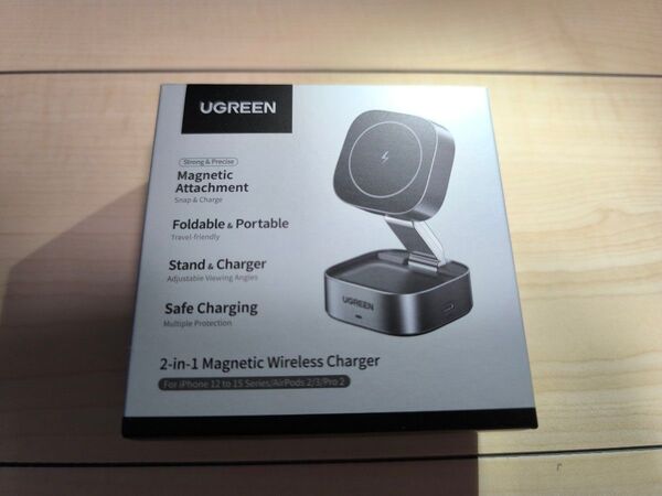 UGREEN MagFlow 2 in 1 Magnetic Wireless Charger