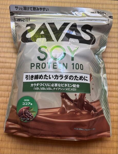 ザバス(SAVAS) ソイプロテイン100 ココア味 900g SOY