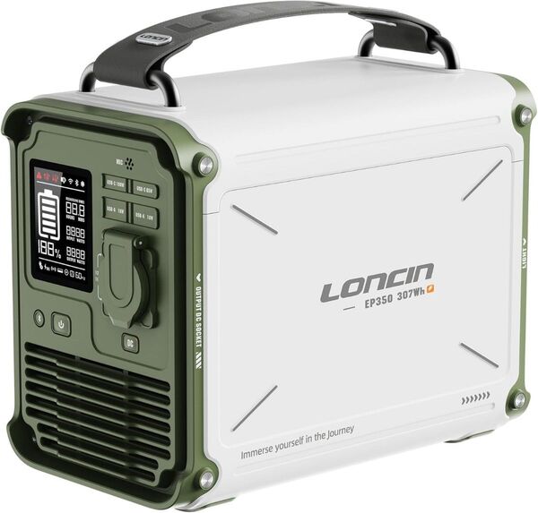 Loncin ポータブル電源 307Wh容量