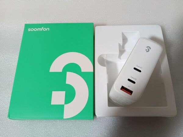 タイプC充電器 140W 3ポート GaN PD充電器 - SOOMFON USB-C急速充電器 Type-c 3台同時充電