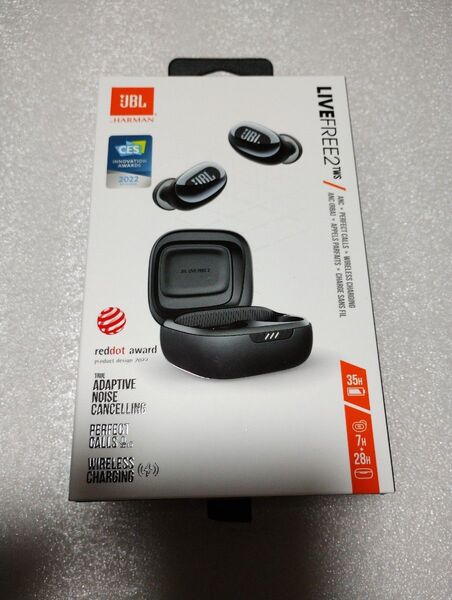 JBL フルワイヤレスイヤホン ノイズキャンセリング対応 リモコン・マイク対応 ブラック JBLLIVEFREE2TWSBLK