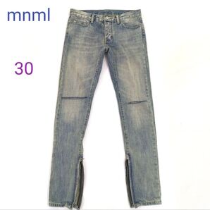 mnml ミニマル ダメージ デニム ジーンズ
