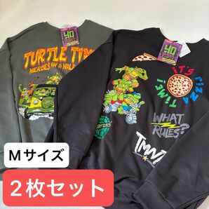 メンズトレーナー Mサイズ ミュータントタートルズ 2着セット