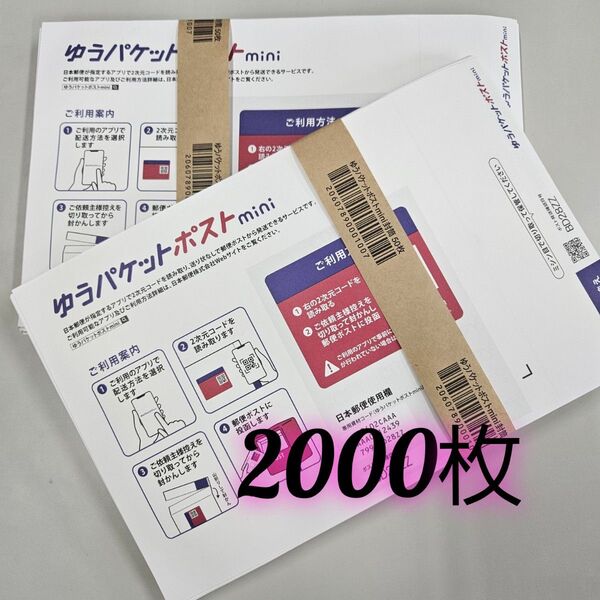 ゆうパケットポストmini 封筒 ゆうパケットポストミニ 2000枚