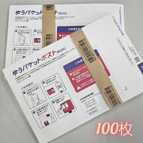 ゆうパケットポストmini 封筒 ゆうパケットポストミニ 100枚