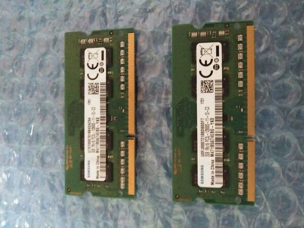 【ノートPC用メモリ】 SAMSUNG DDR3 PC3-12800S 4GB (2GB×2枚セット) PC3L-12800S