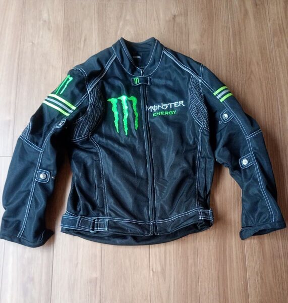 モンスターエナジー メッシュジャケット XL ブラック 黒 ライダースジャケット