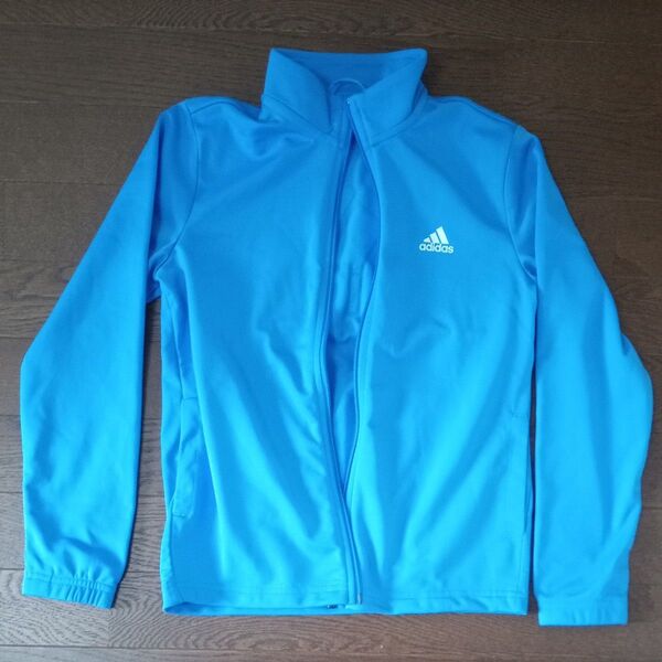 アディダス adidas トラックジャケット ジャージ 140cm 水色