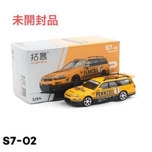 1/64 POP RACE 日産 ステージア R34ワゴン PENNZOIL仕様