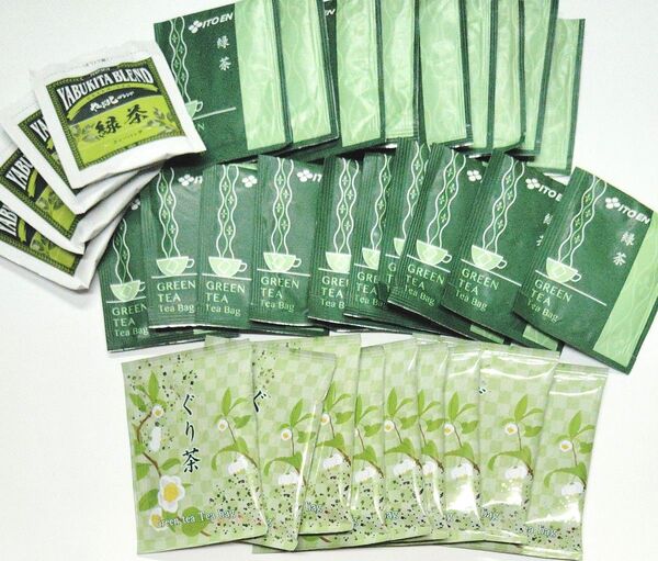 32個 伊藤園 ITOEN ティーバッグ 緑茶 煎茶 ぐり茶 やぶ北ブレンド