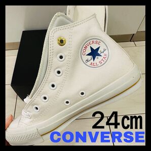 ☆未使用限定☆CONVERSE ALLSTAR コンバース オールスター 金色ライン ホワイト ゴールド チャックテイラー