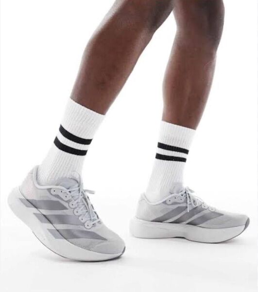 adidas adizero evo sl シルバー・グレー 27.5cm