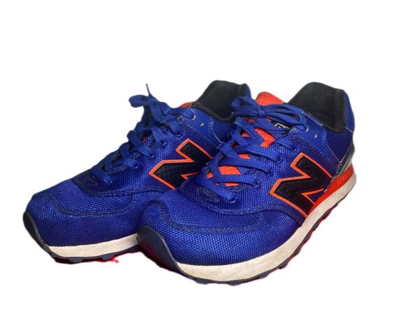 New BALANCE(ニューバランス)スニーカー 574 ブルー/オレンジ 26cm ML574SIA