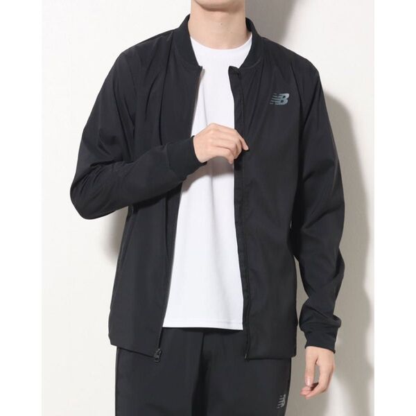 New Balance ウインドブレーカー メンズ ブラック Mサイズ 定価9790円 ジャージジャケット M 新品