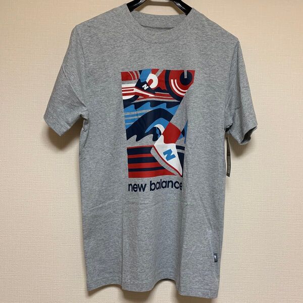 New Balance 半袖Tシャツ メンズM グレー 新品未使用