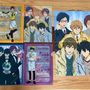 Free! クリアファイル4枚&ポスター セット