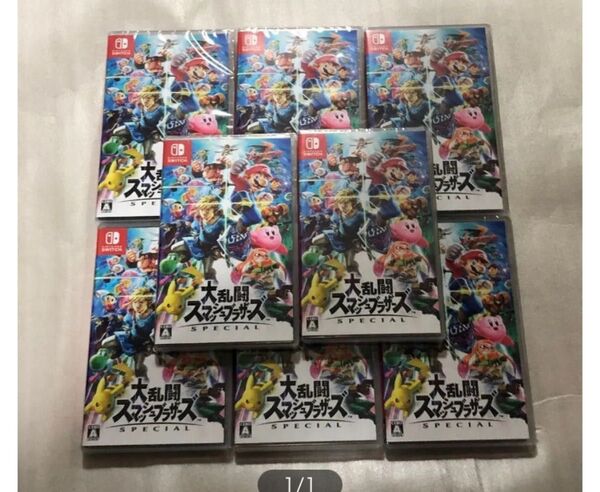 大乱闘スマッシュブラザーズ Nintendo Switch 8個 セット 新品未開封 シュリンク付き Switch ソフト