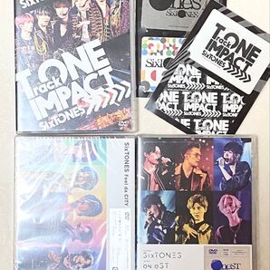 SixTONES DVD3枚セット ステッカー TrackONE -IMPACT- on eST Feel da CITY