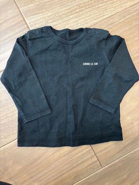 子供服 ロンT 長袖Tシャツ 黒