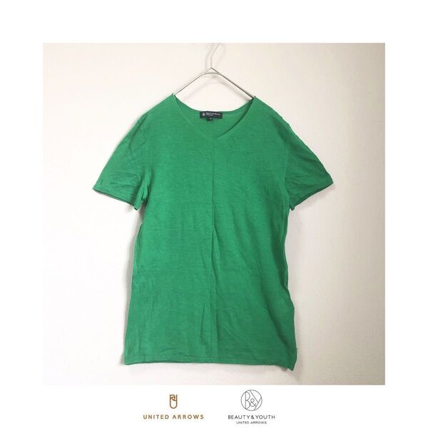 ユナイテッドアローズ BEAUTY & YOUTH ビューティアンドユース サマーニット カットソー トップス M USED