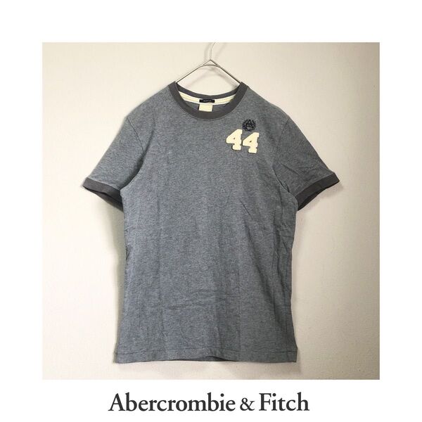 Abercrombie & Fitch 美品 アバクロンビー & フィッチ アップリケ カットソー Tシャツ トップス 半袖 S