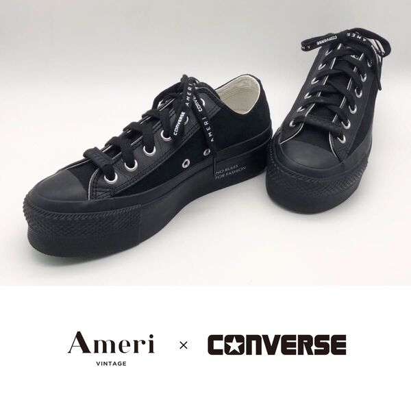 CONVERSE 新品 未使用 Ameri VINTAGE コンバース ALL STAR 美脚 厚底 アメリビンテージ 24.5