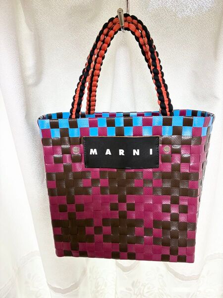 MARNI MARKET マルニ マーケット ピクニックバッグ チェック